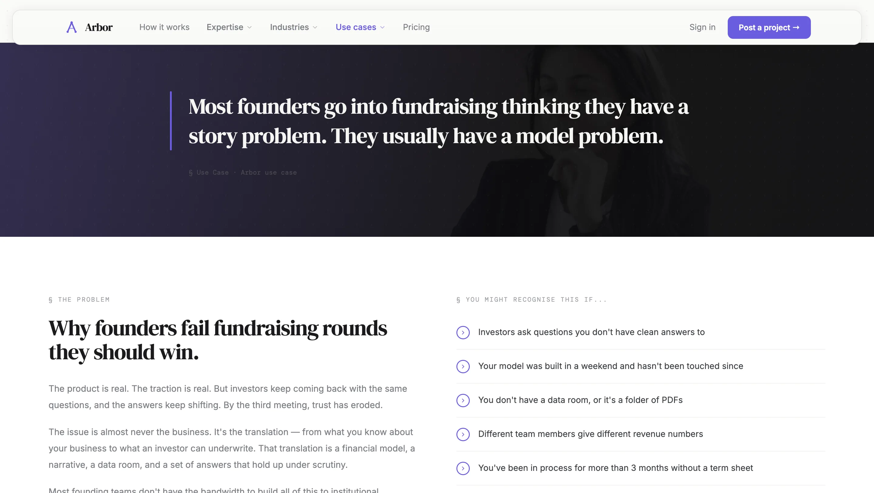 Arbor industry page for healthcare companies