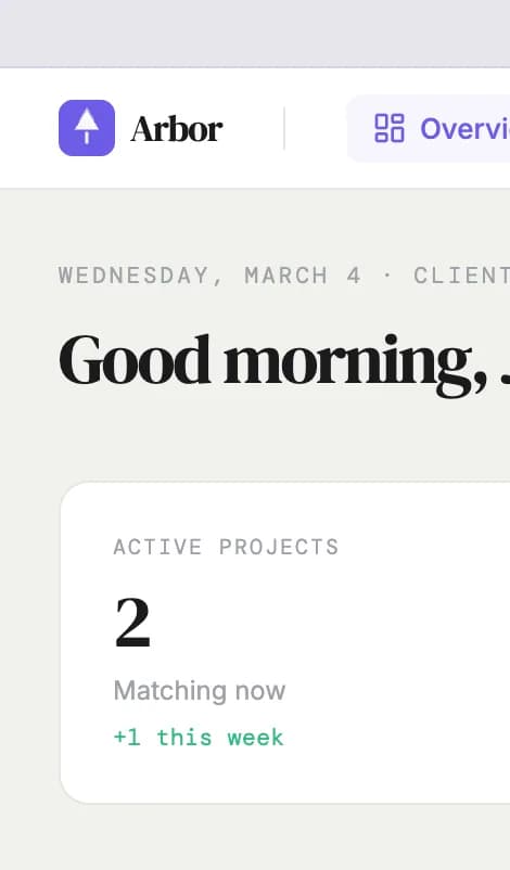 Arbor messages interface