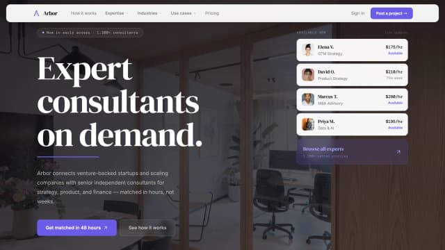 Arbor - B2B Service Marketplace for Independent Consultants