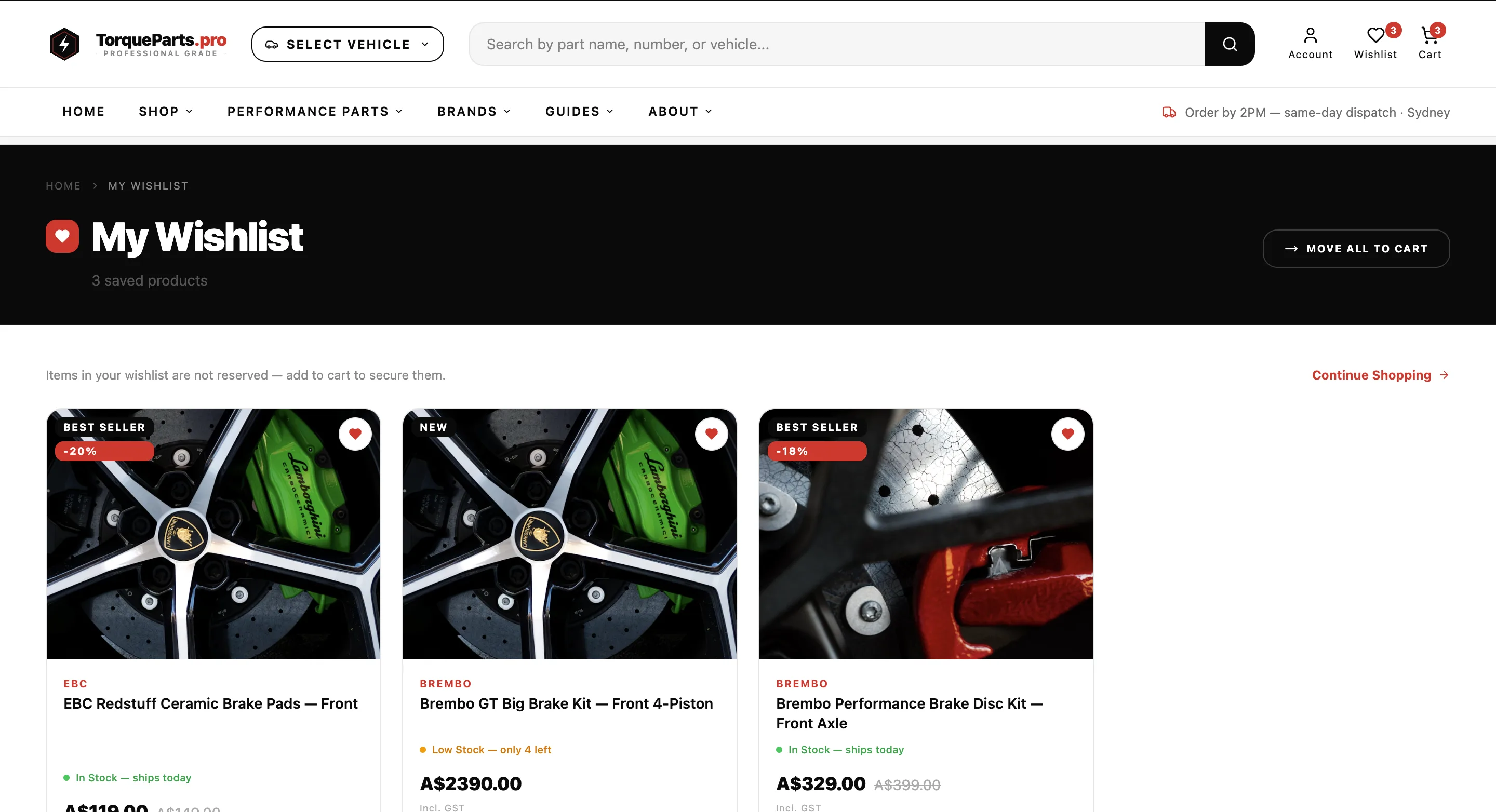 TorqueParts.pro promotional route with dedicated editorial layout