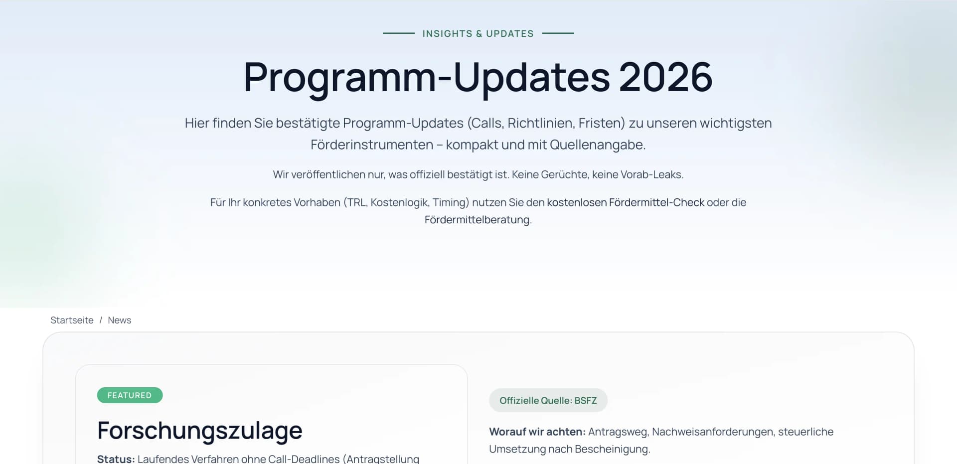 Forschungsmittel Compliance & Performance