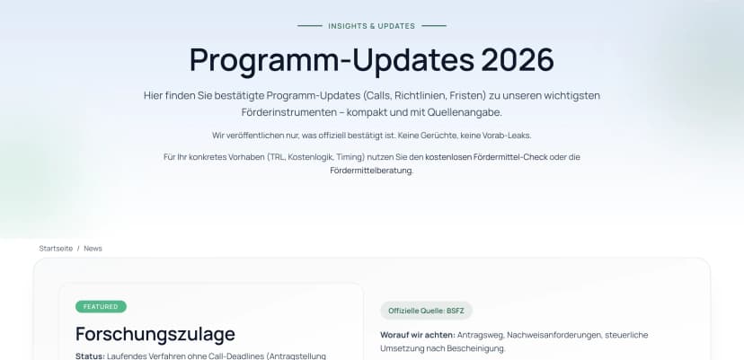 Forschungsmittel Compliance & Performance