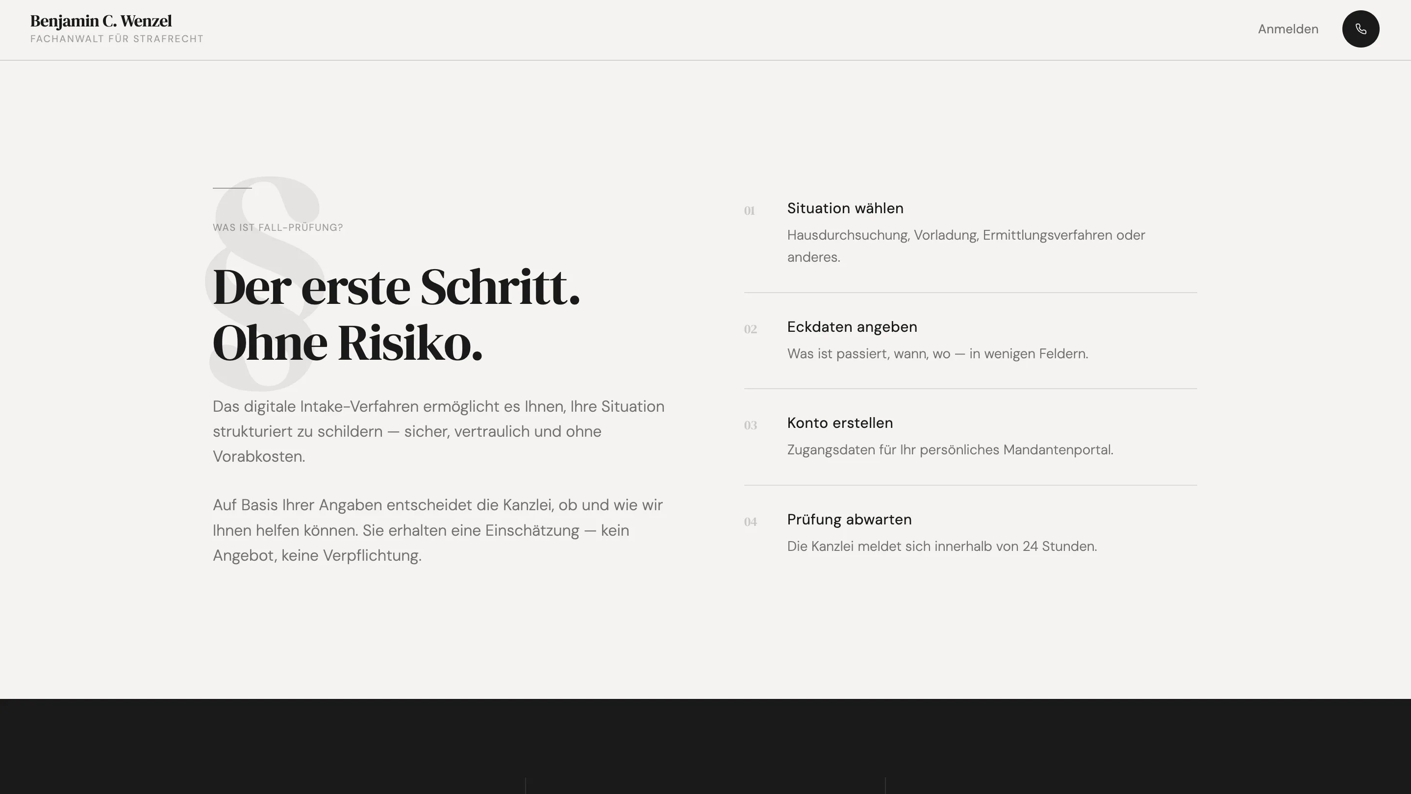 Client workspace and case-linked product layer on the Wenzel legal-tech platform