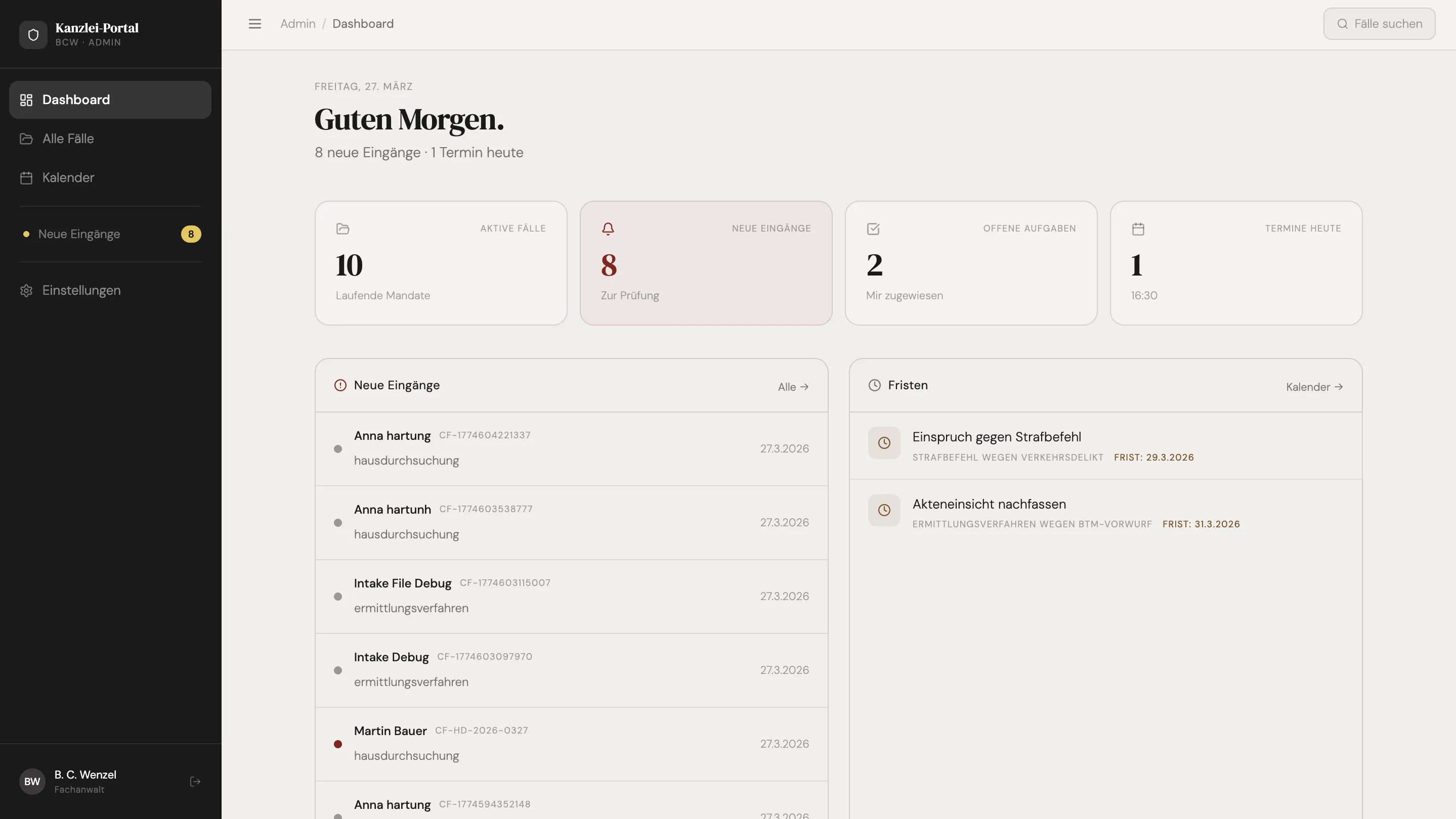 Wenzel product layer screen 08