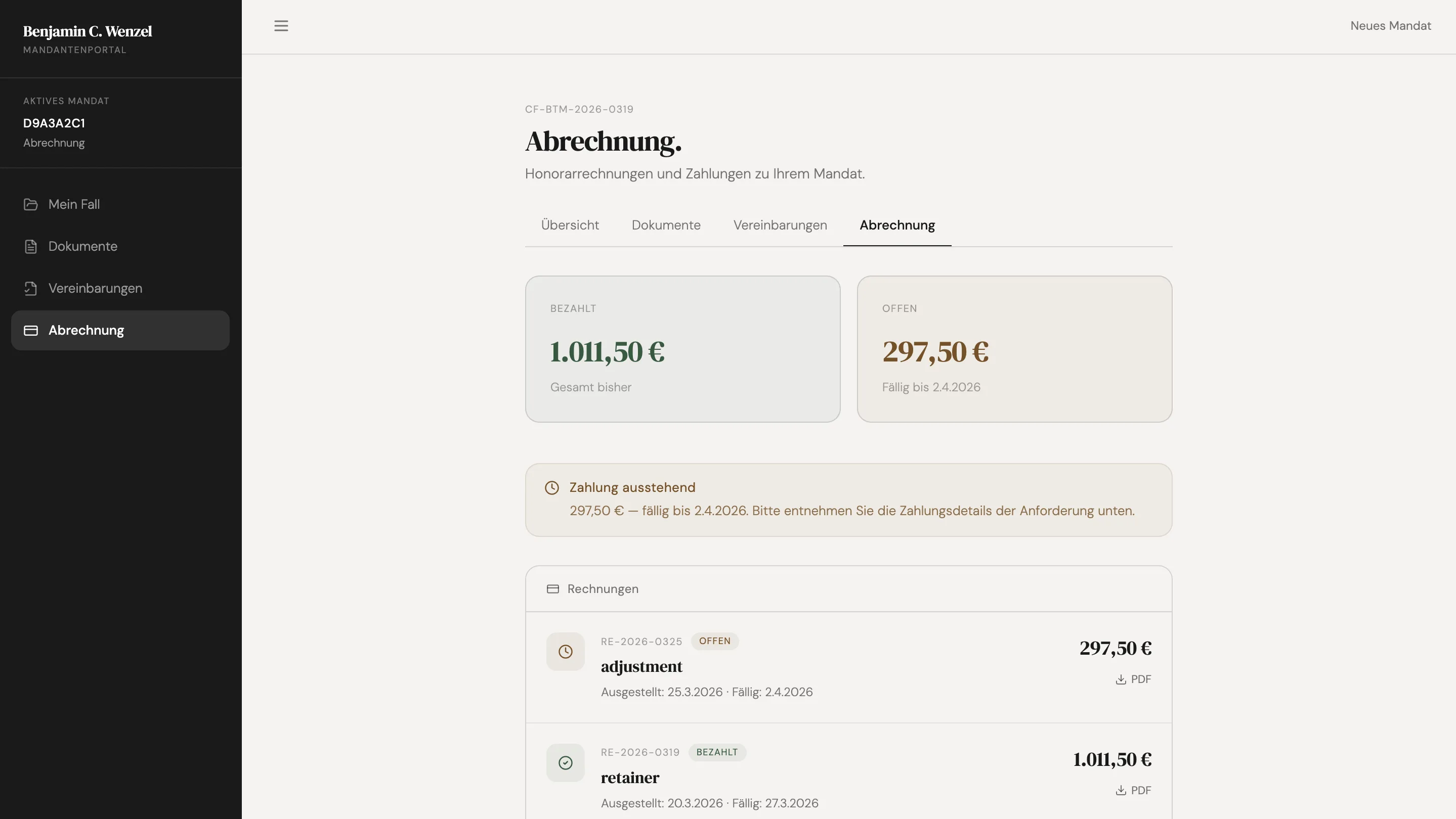 Wenzel product layer screen 15