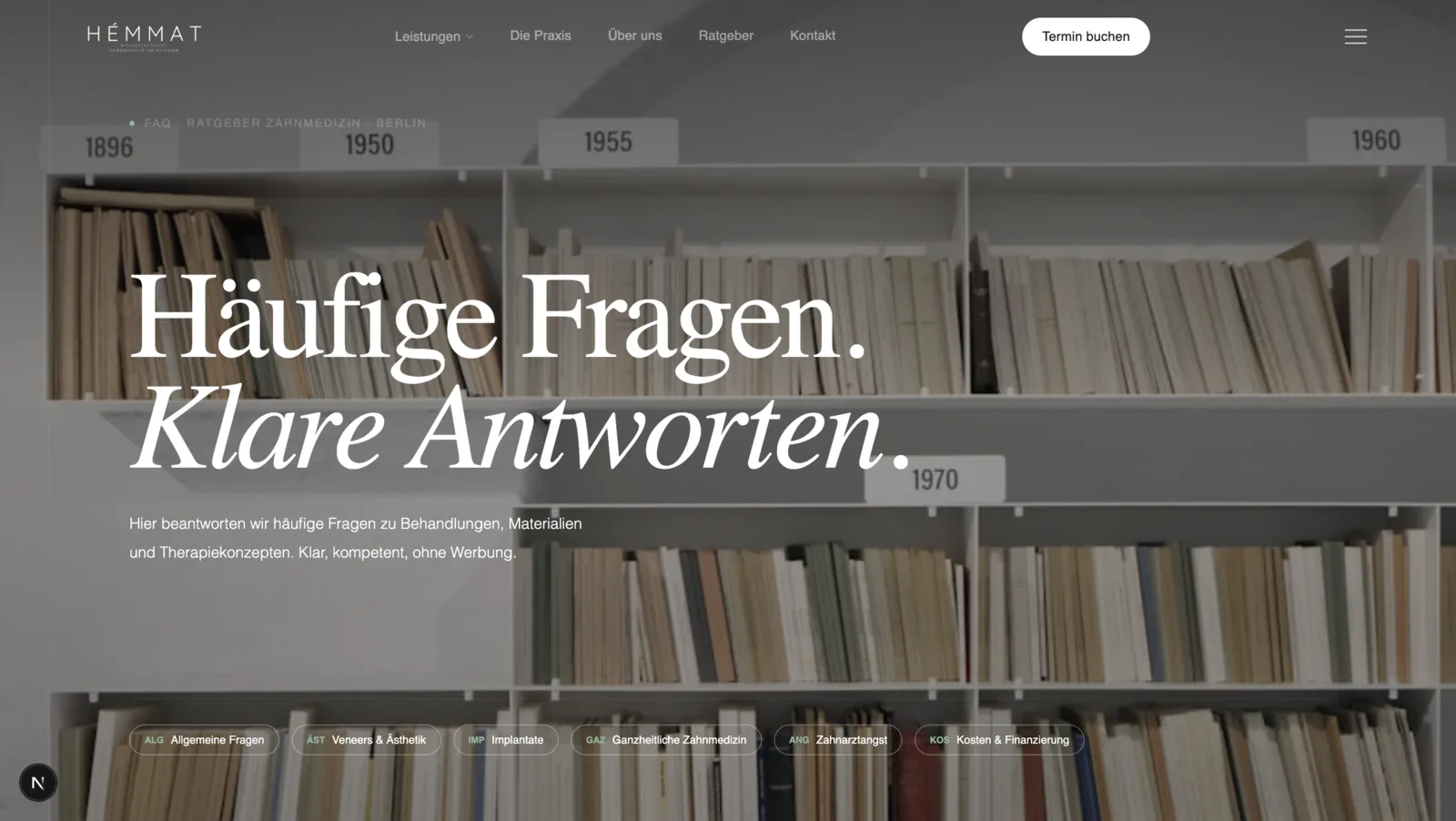 Patient journey section for premium consultation conversion