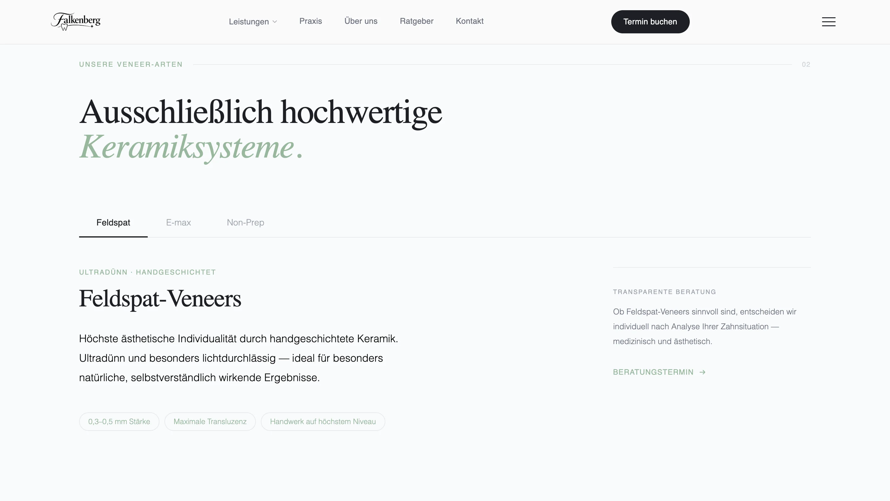 Editorische Behandlungsseite mit medizinisch glaubwuerdigem Layout