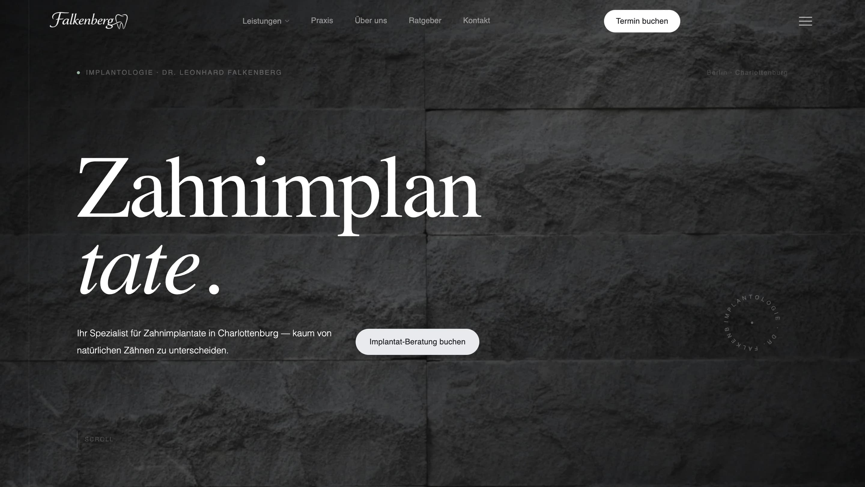 Bereich fuer Patientenstimmen und Trust-Signale der Praxis