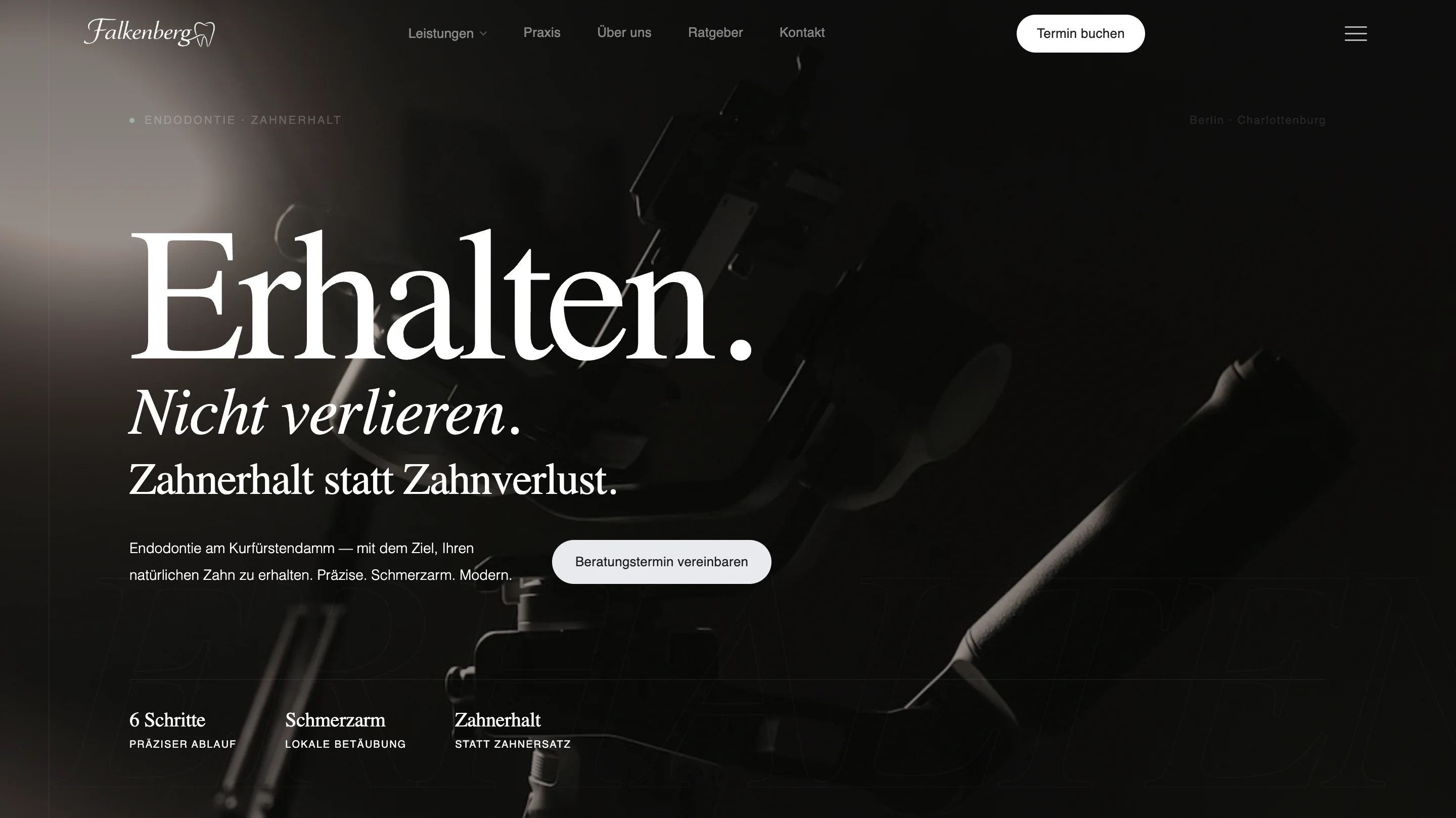 Seitenmodul der Praxis fuer Patientenaufklaerung und Terminfluss