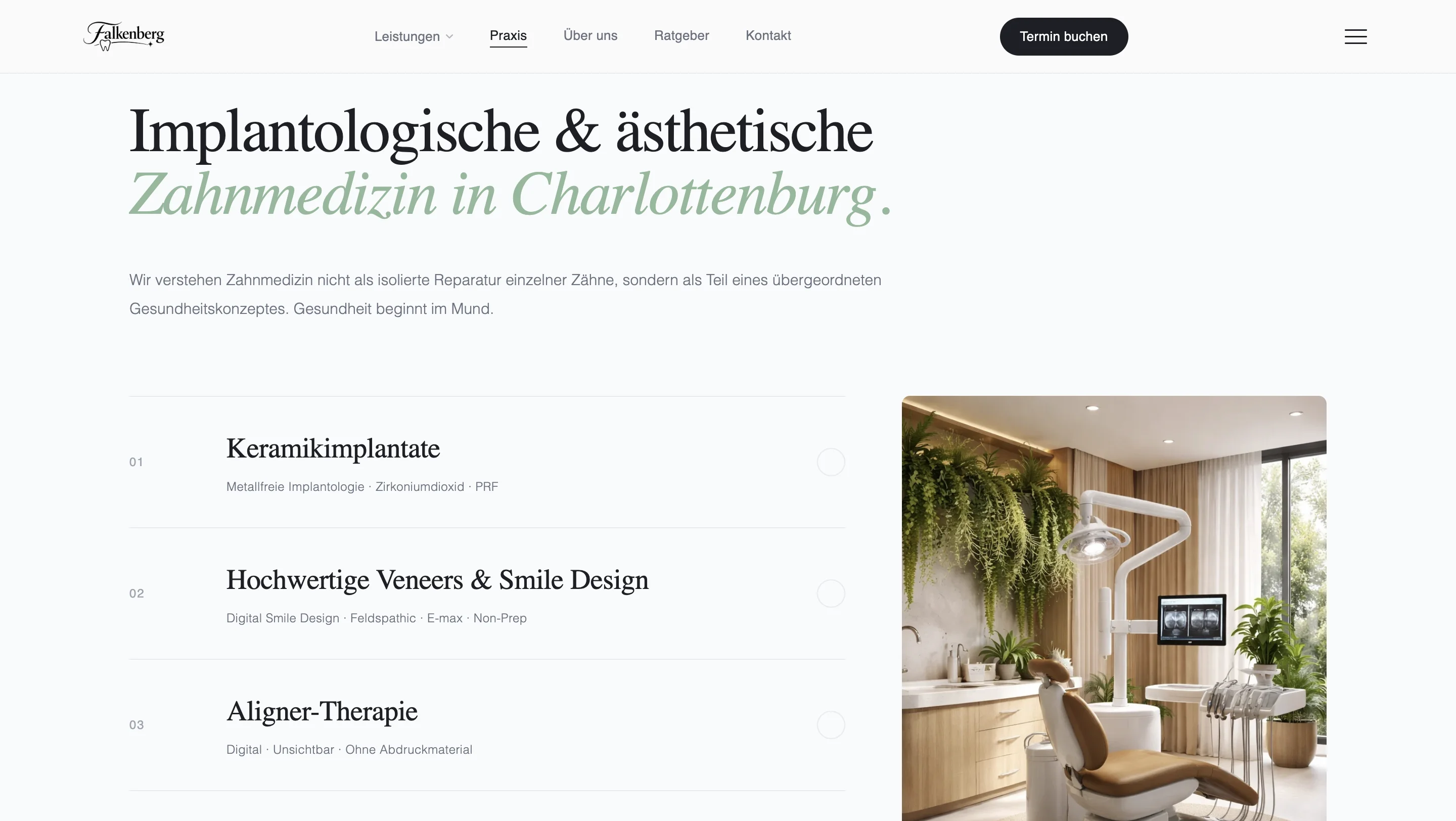 Zahnmedizin-Plattform Interface 73