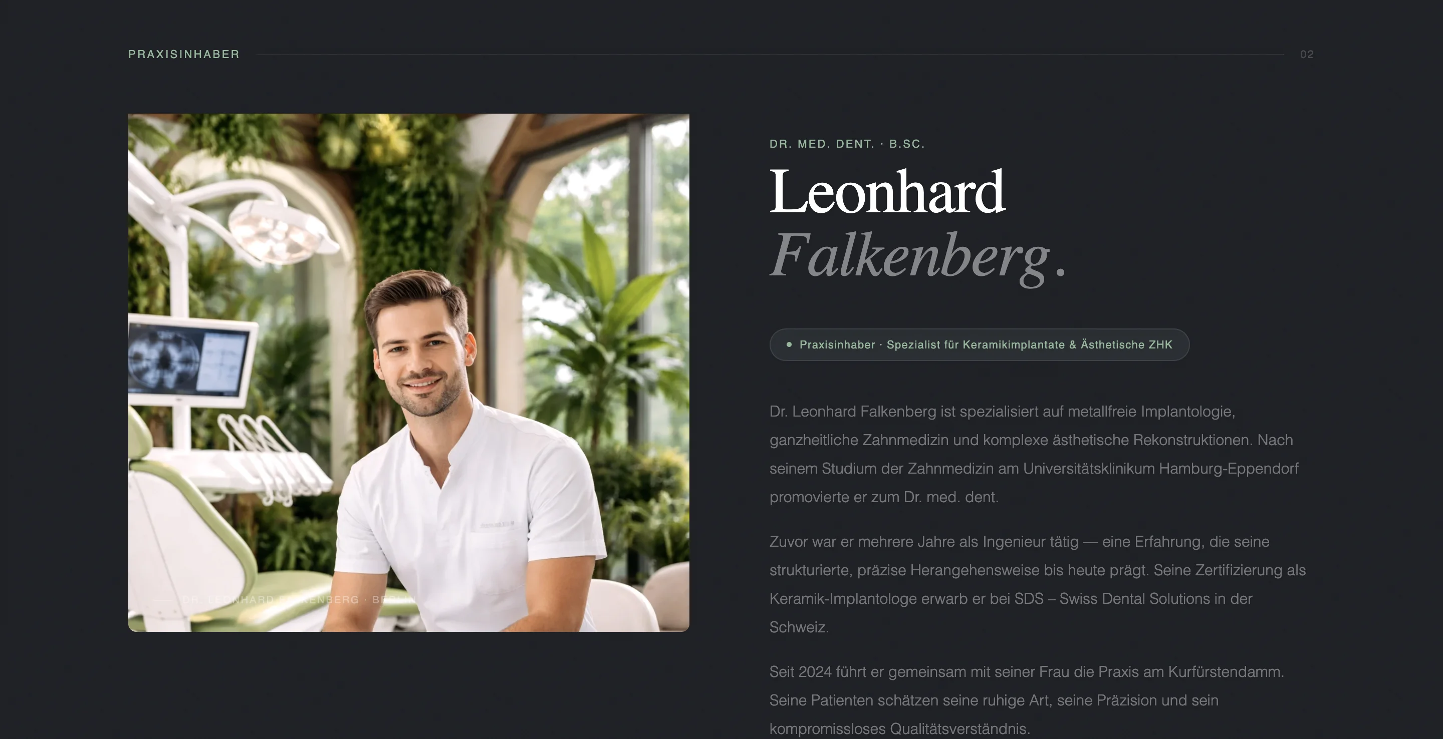 Zahnmedizin-Plattform Interface 78