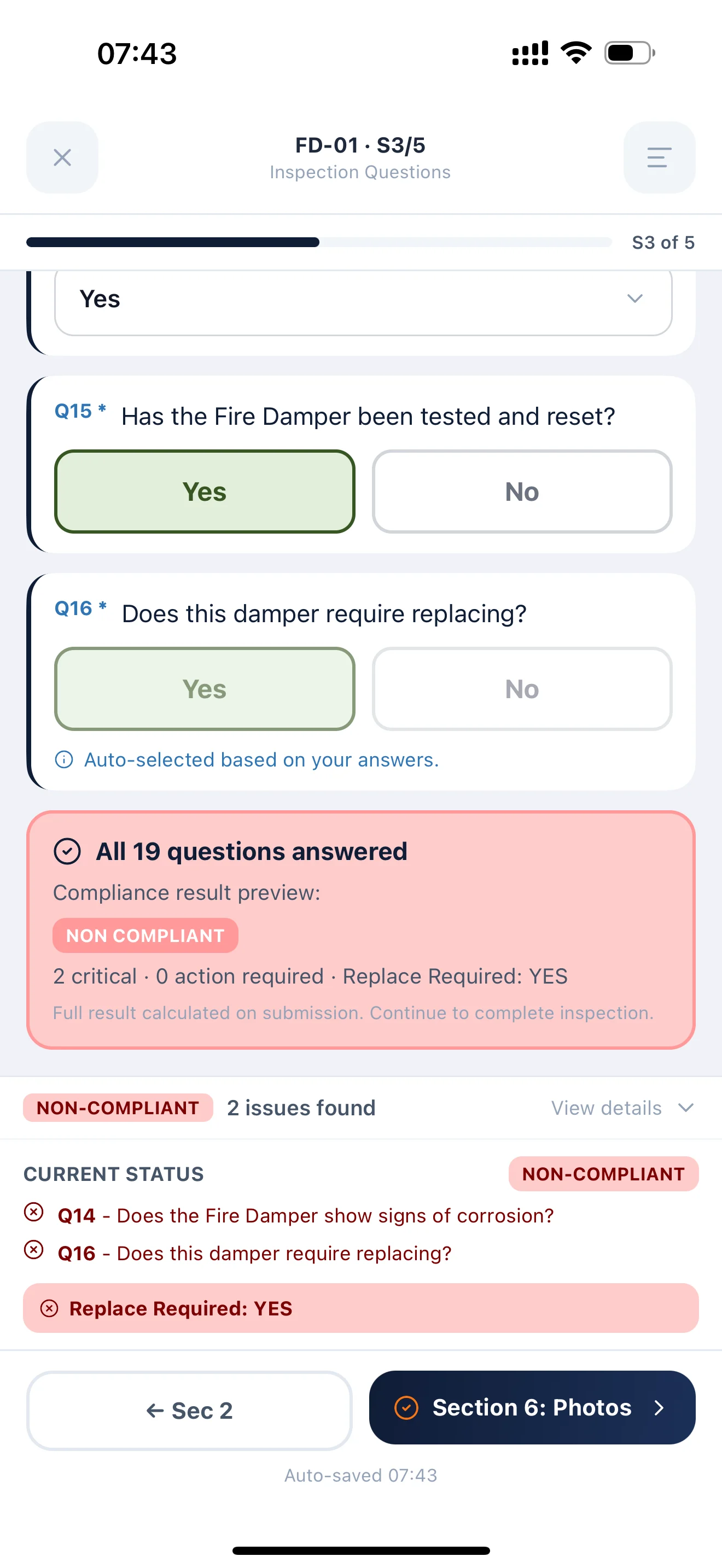 Offline- und Sync-Status der App