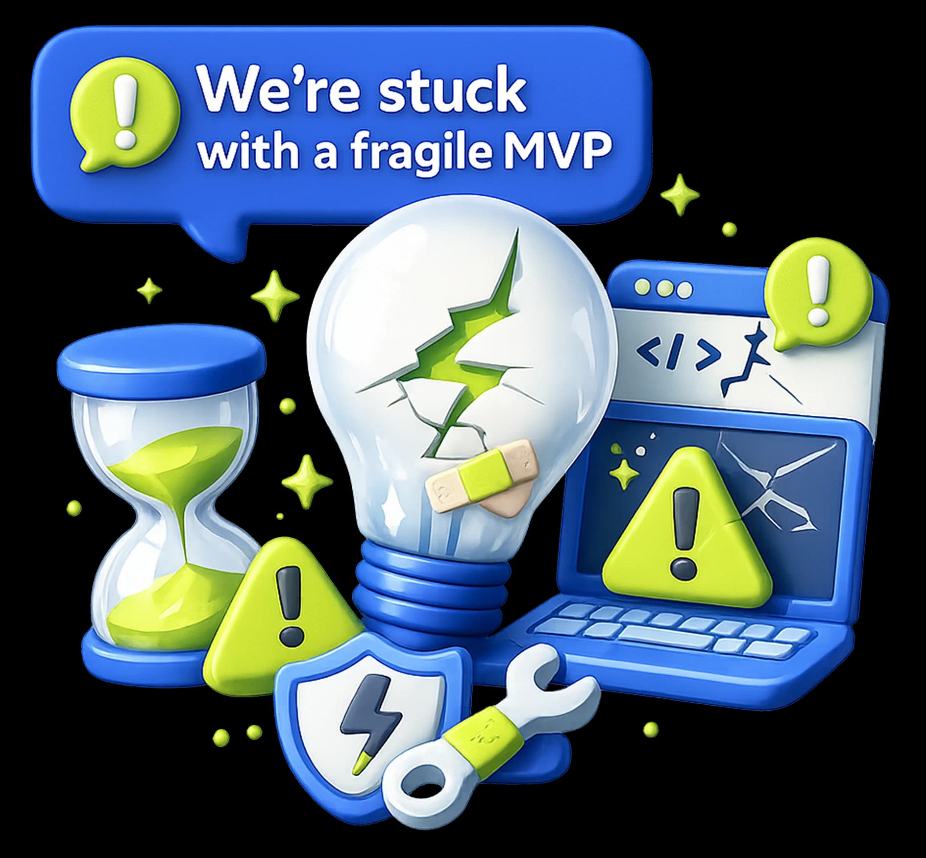 We’re stuck with a fragile MVP