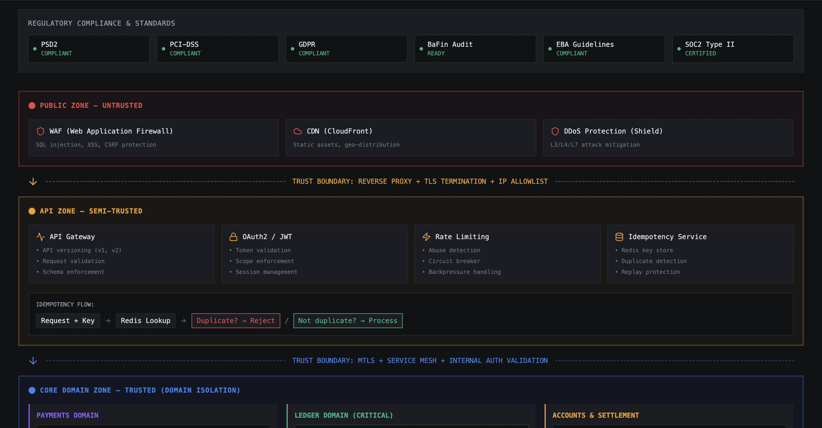 Regulated Fintech Infrastructure Architecture