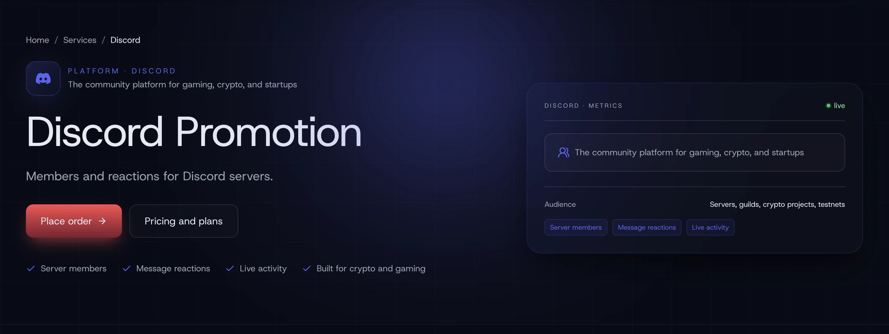 Operations overview and team workspace