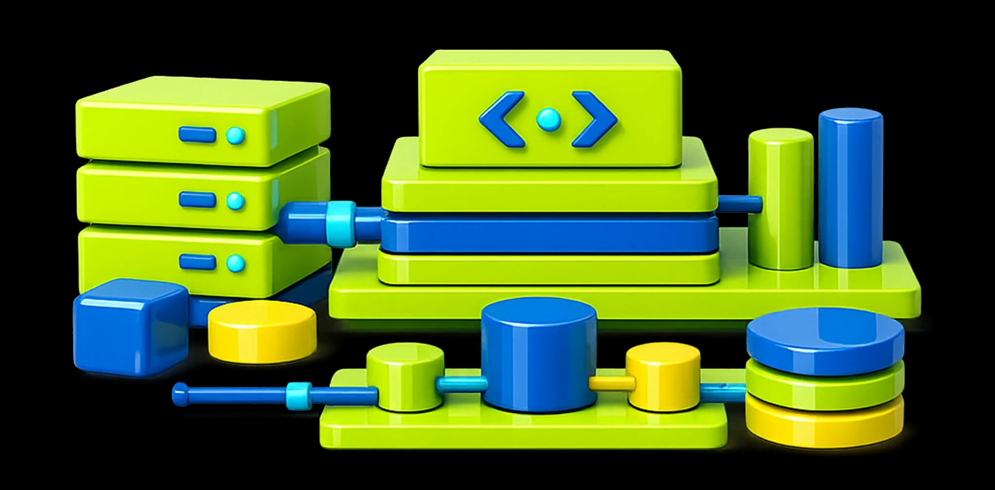 Backend and Java engineering illustration
