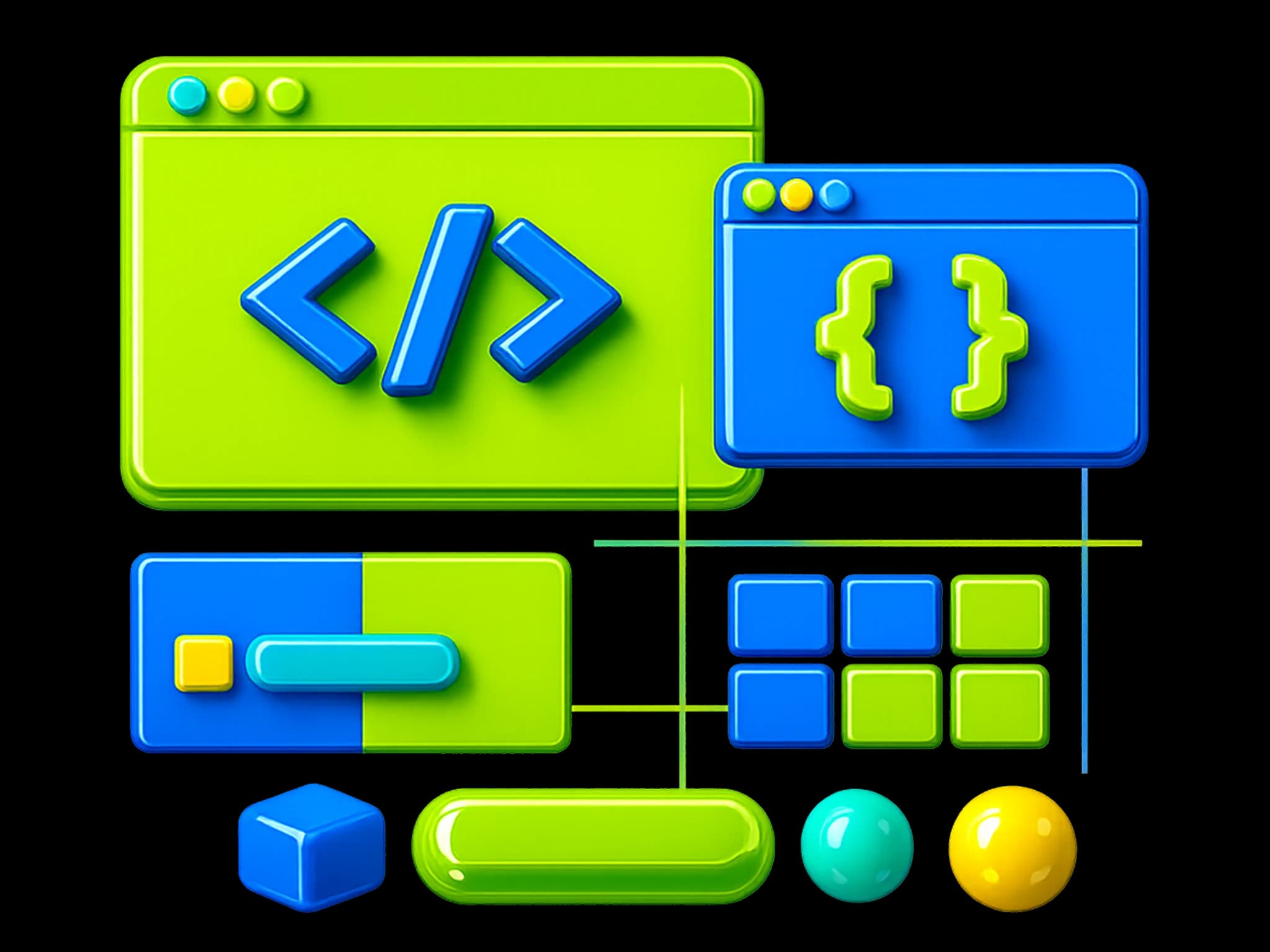 Frontend engineering illustration