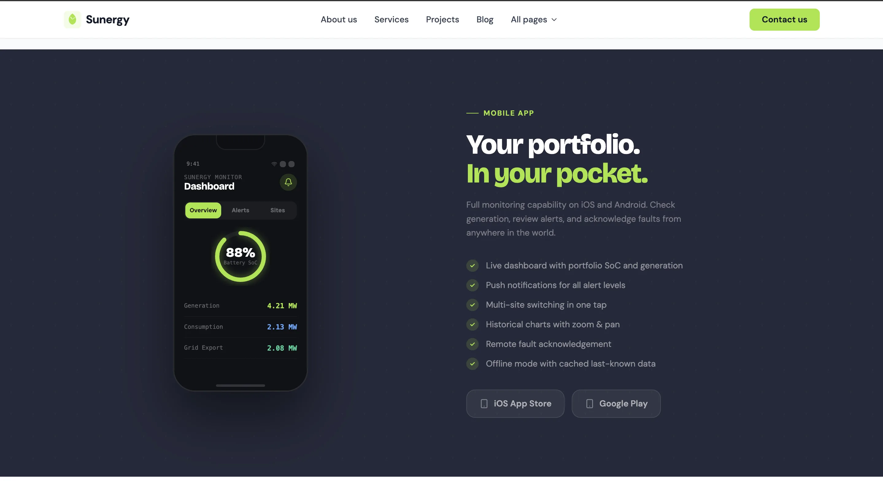 Renewable energy service architecture blocks