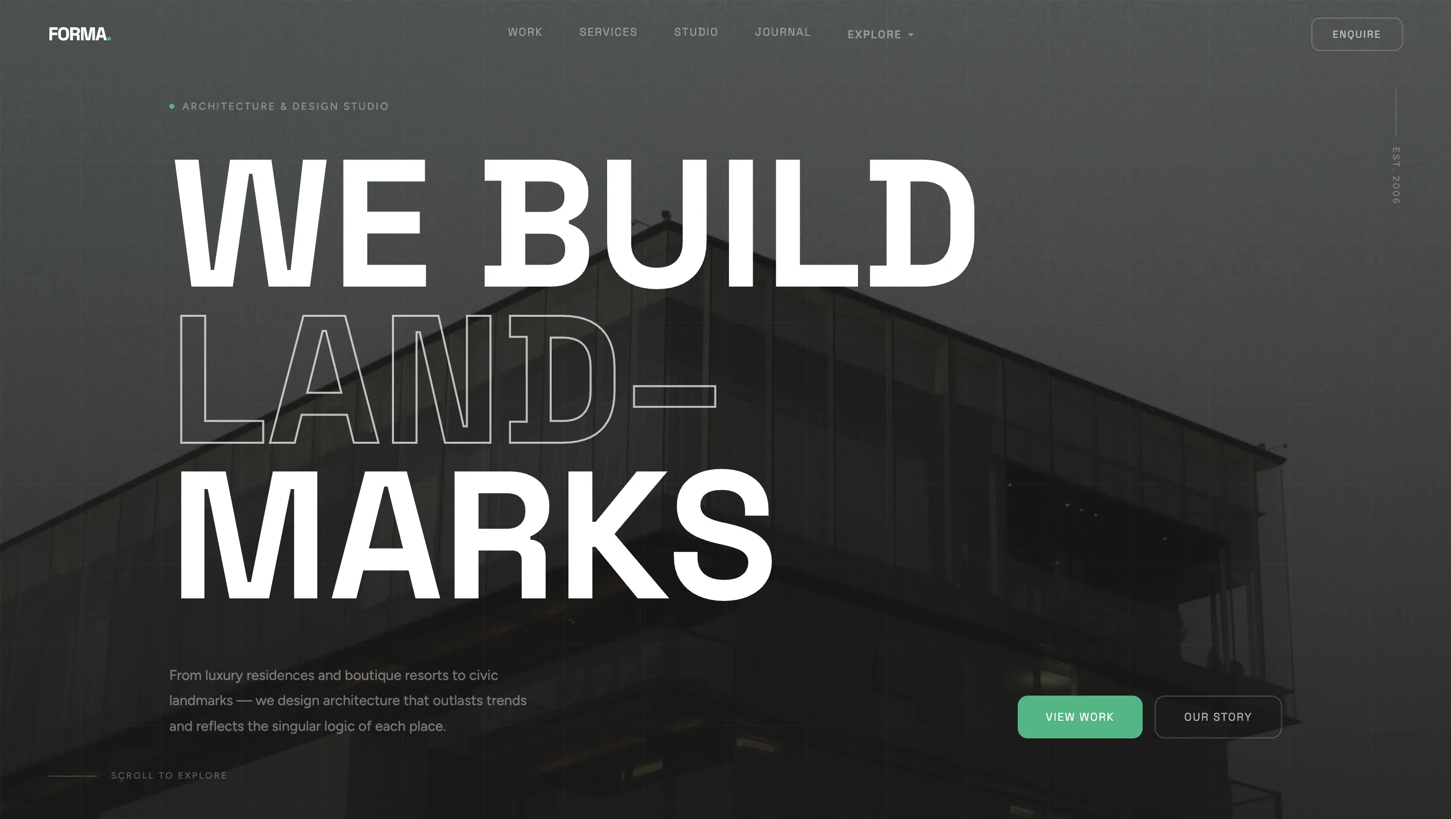 Reference Build: Concept Platform for an Architecture Studio visual 1