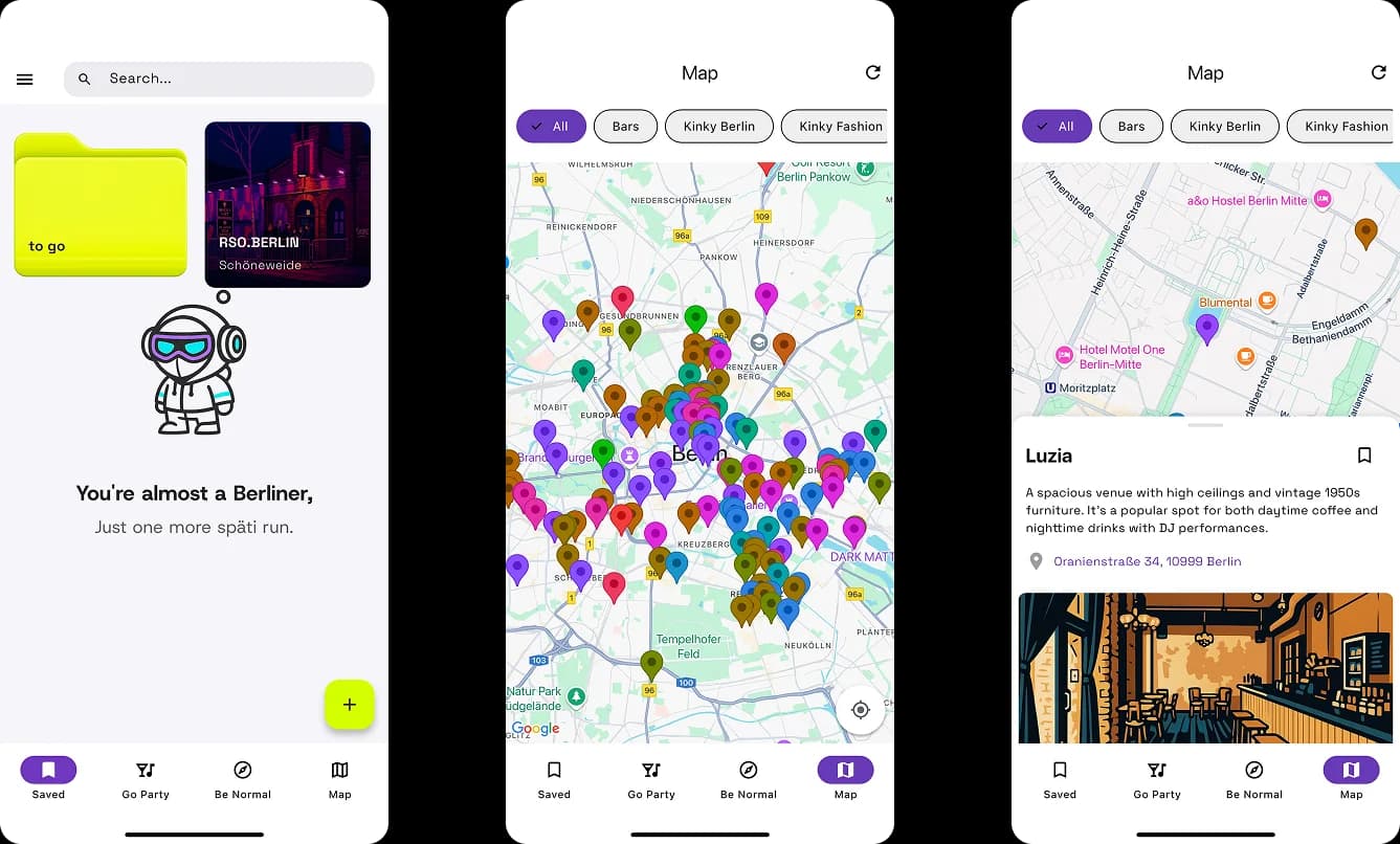 Berlin Guide App UI Design