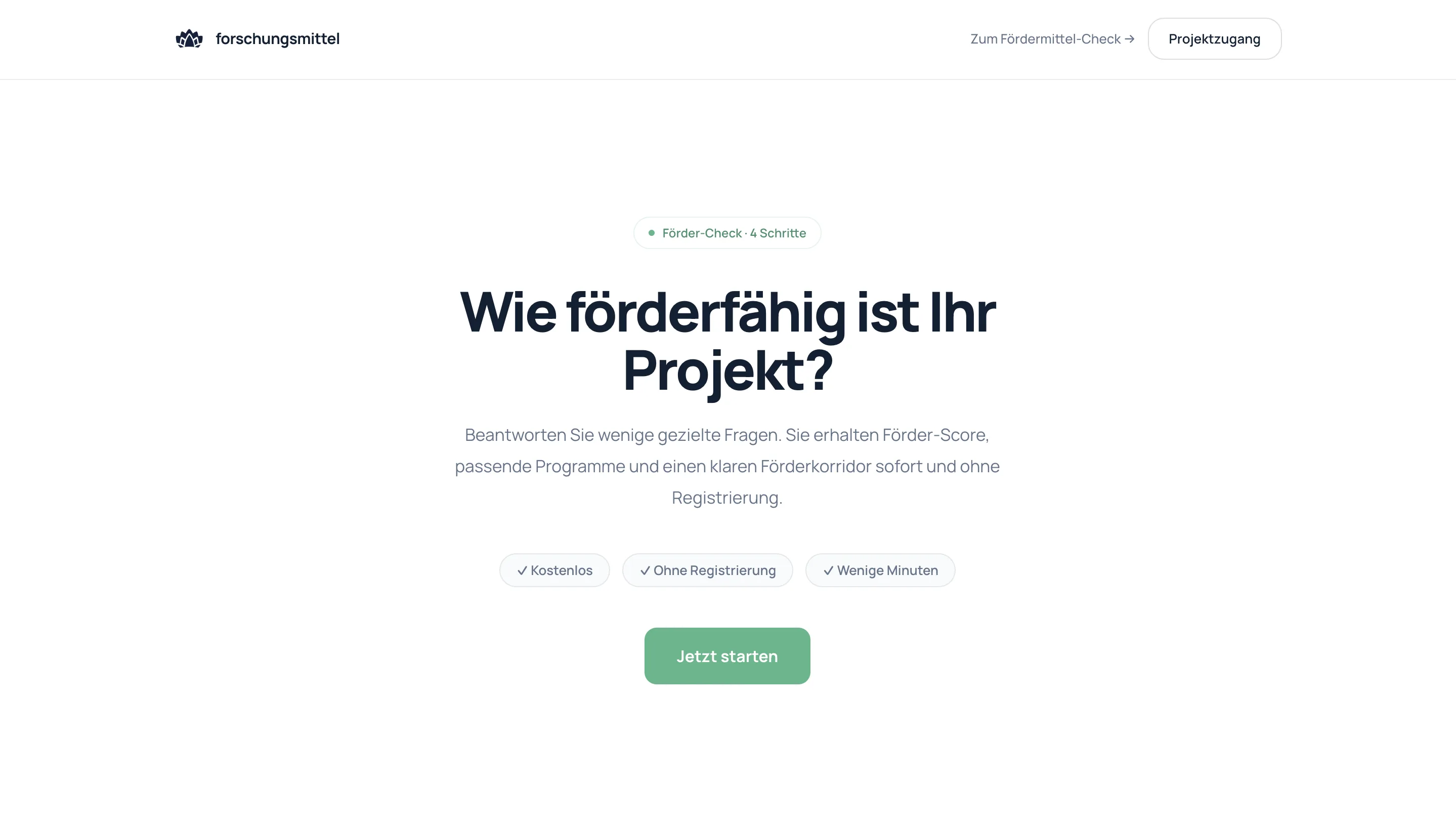 Client Dashboard und Projekt-Layer in der Forschungsmittel Plattform