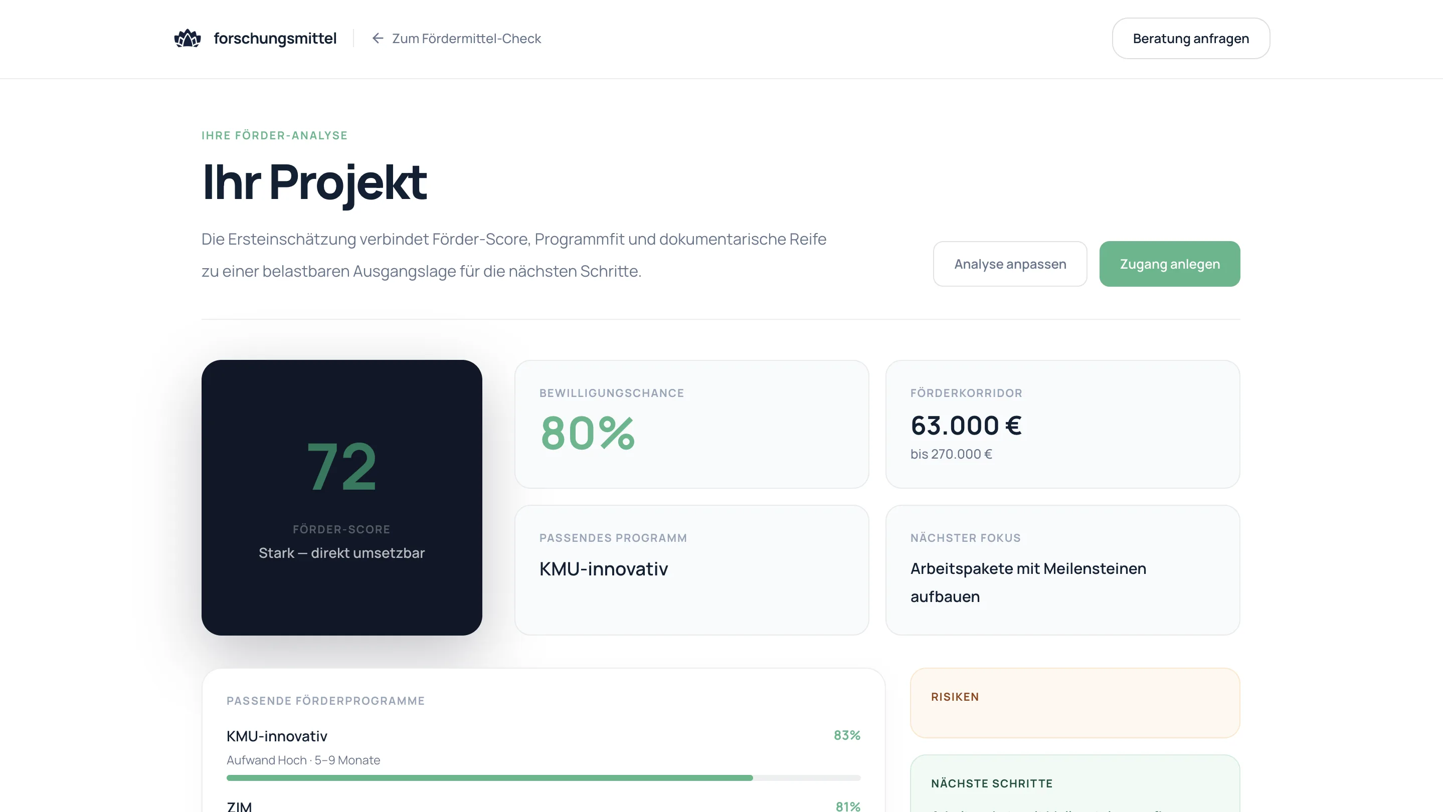 Forschungsmittel Product-Layer Screen 03