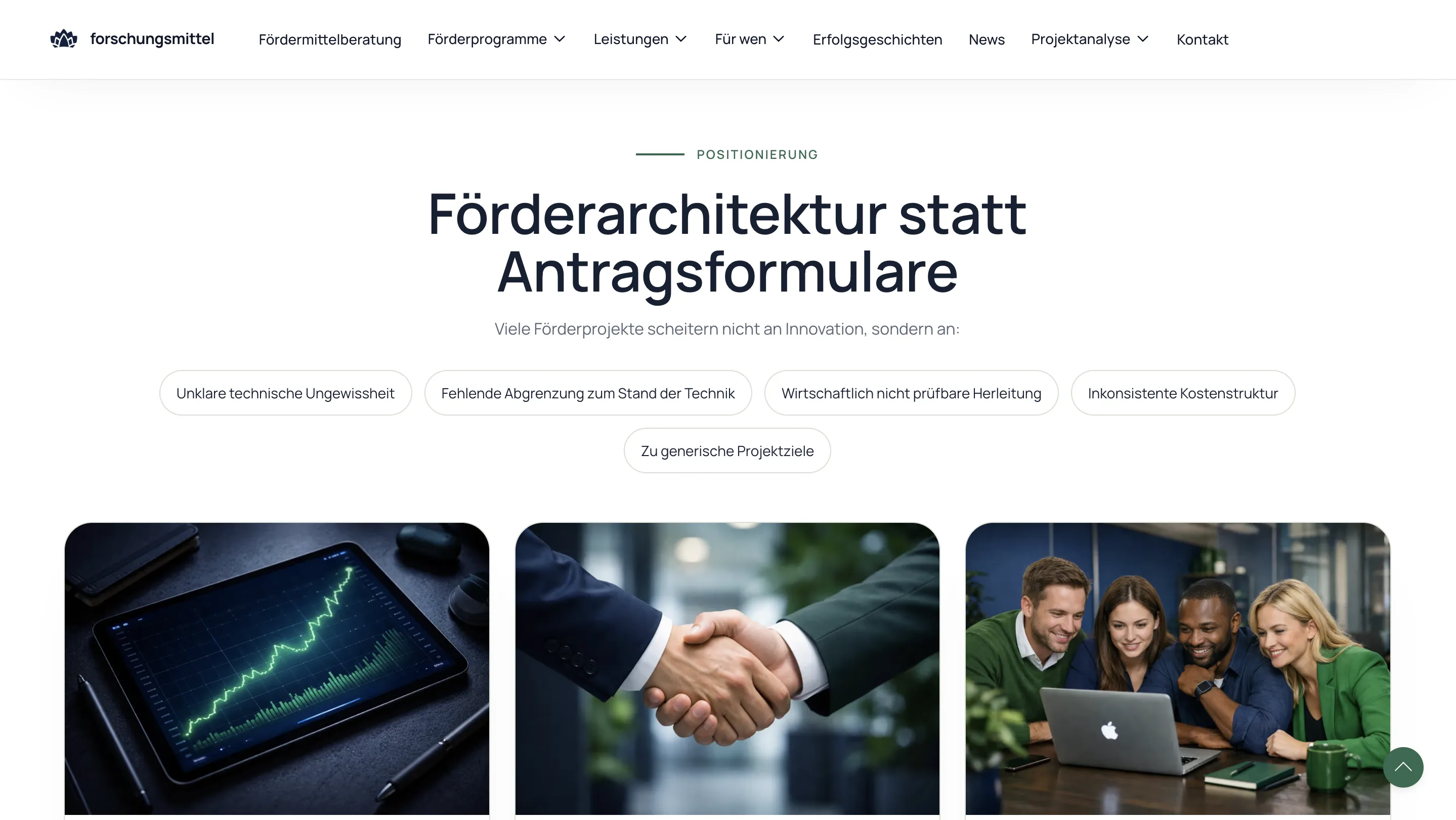Forschungsmittel Website-Layer Screen 01