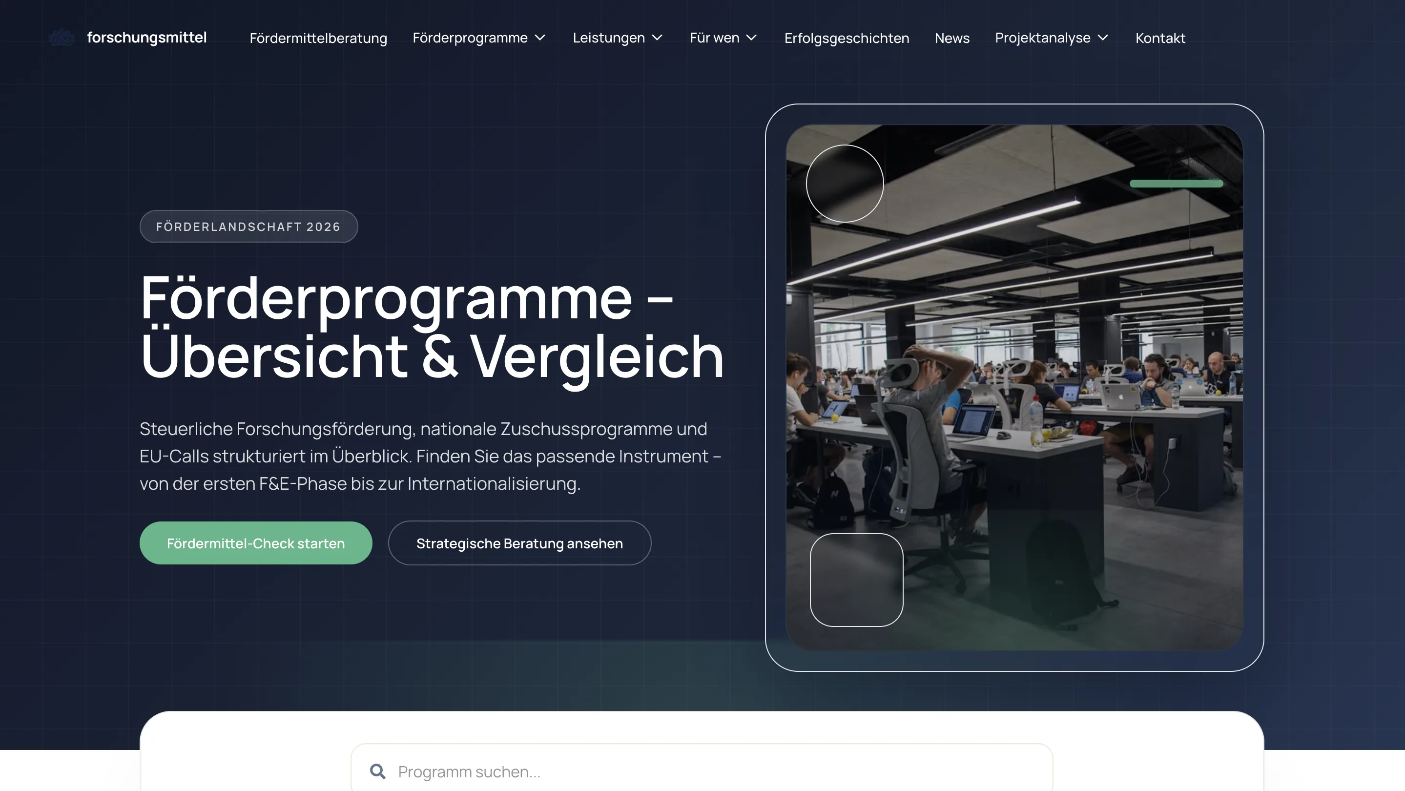 Forschungsmittel Website-Layer Screen 05