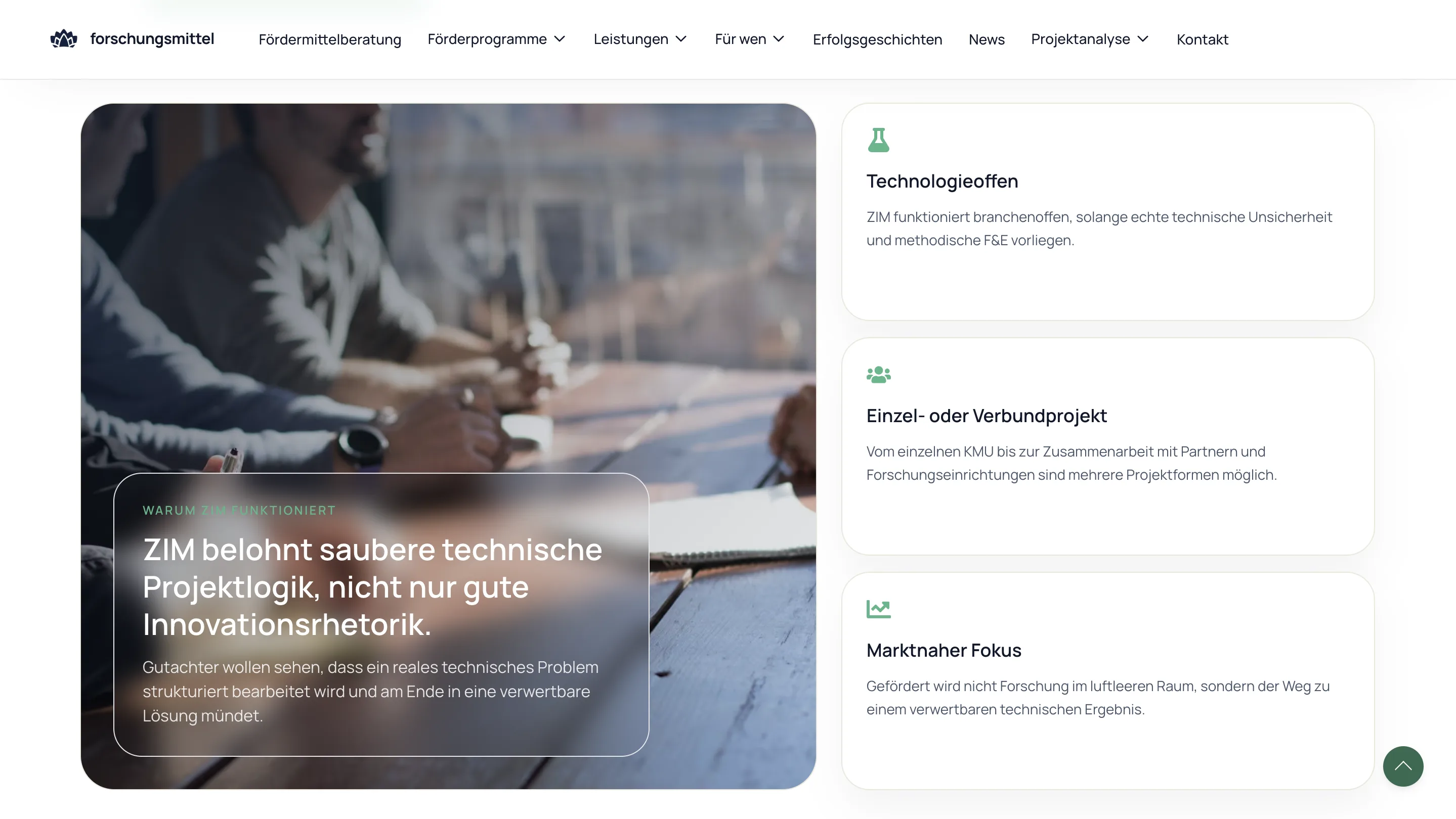 Forschungsmittel Website-Layer Screen 07