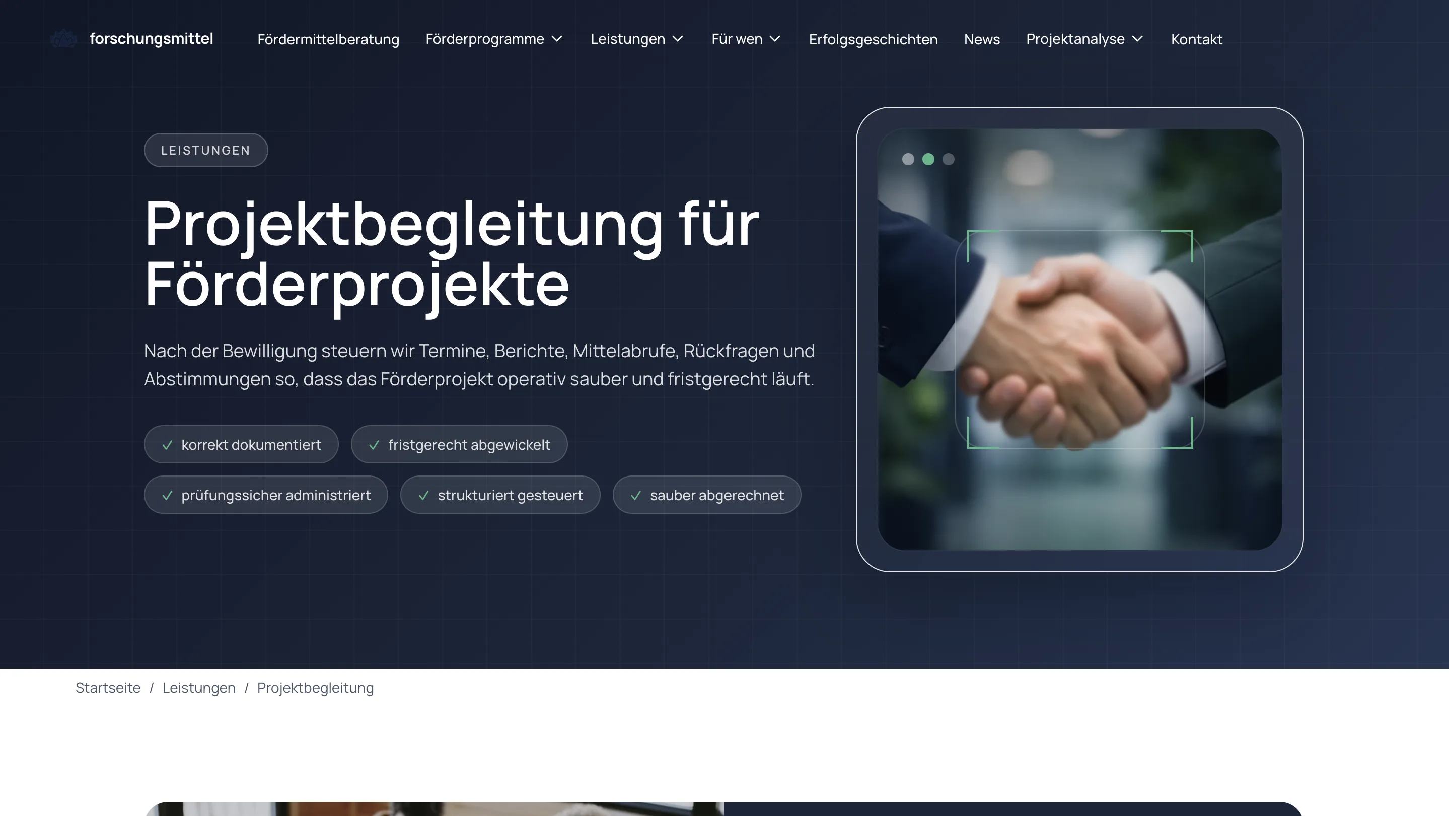 Forschungsmittel Website-Layer Screen 09