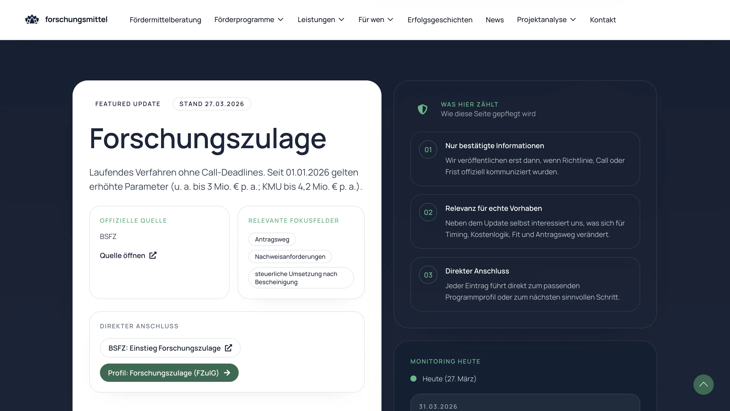 Forschungsmittel Website-Layer Screen 10