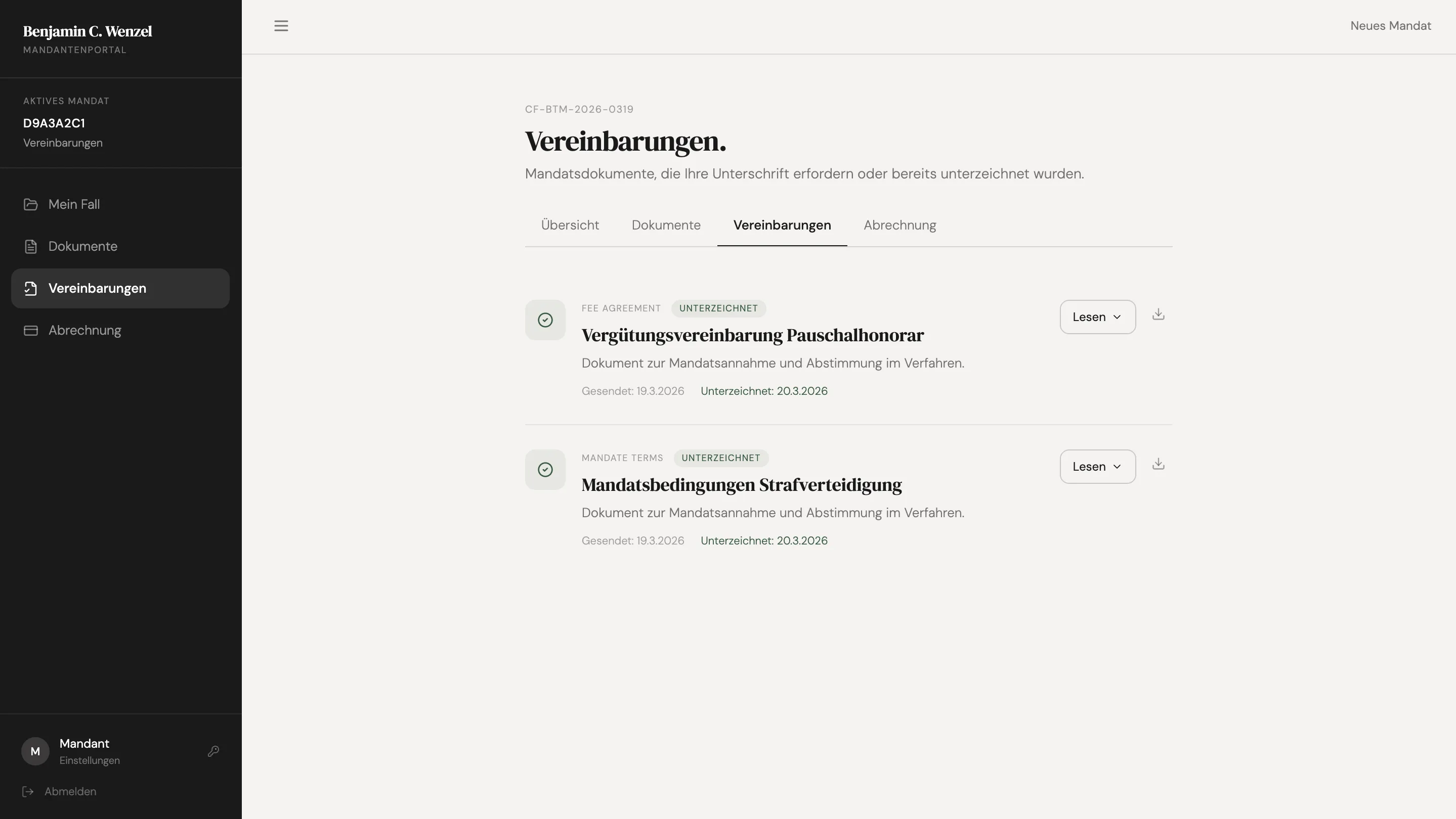 Wenzel Product Layer Screen 14