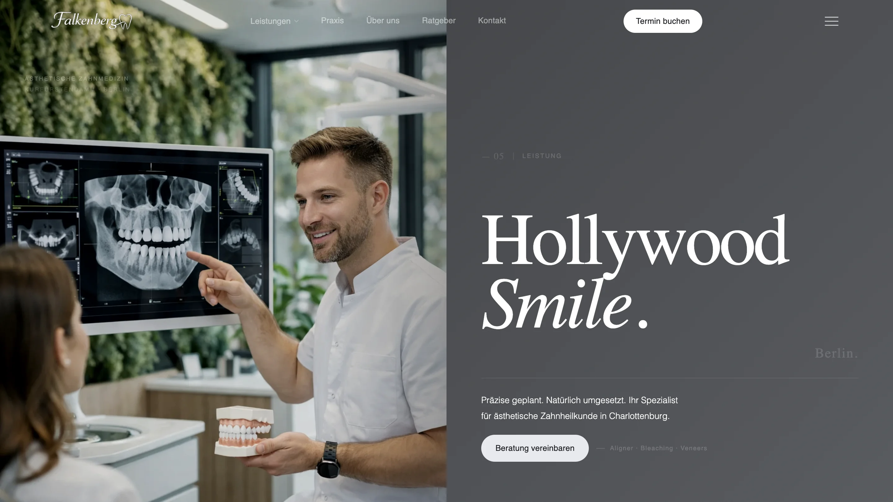 Illustrative Landingpage-Studie mit weicher Geometrie (Konzept)
