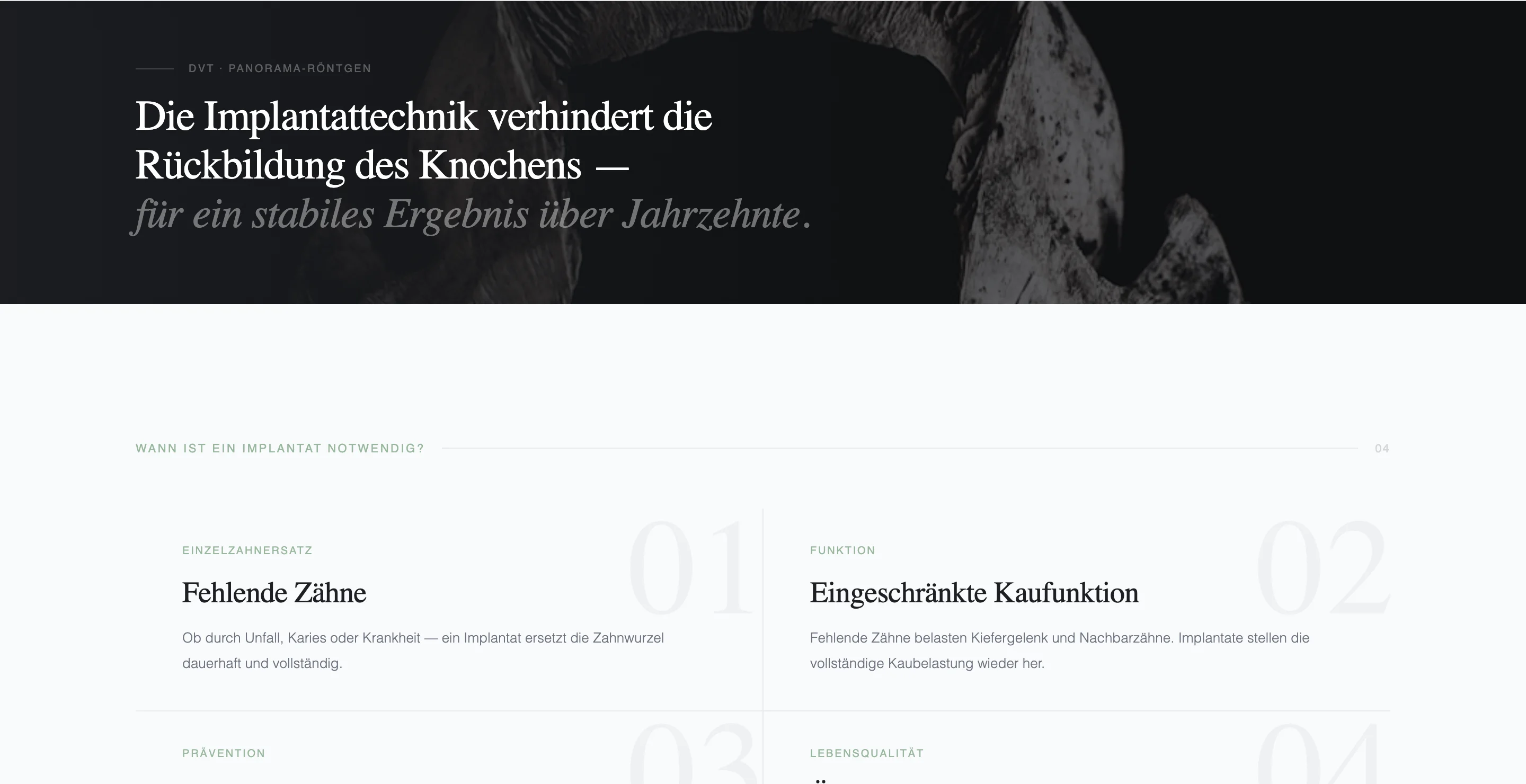 Illustratives Themen-Modul mit Content-Blöcken (Konzept)