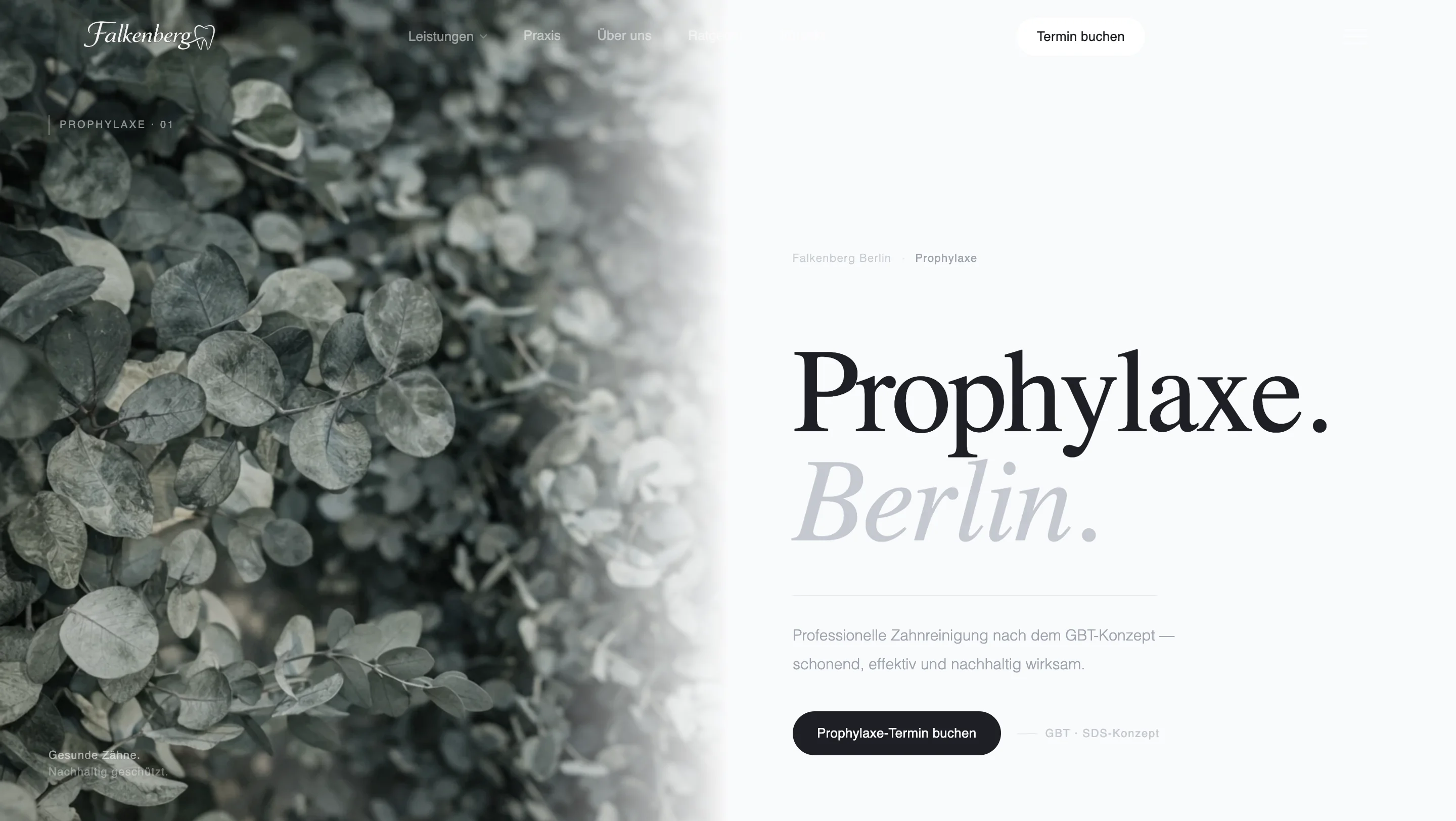 Illustrative Landingpage mit inhaltsgeführter Storytelling-Richtung (Konzept)