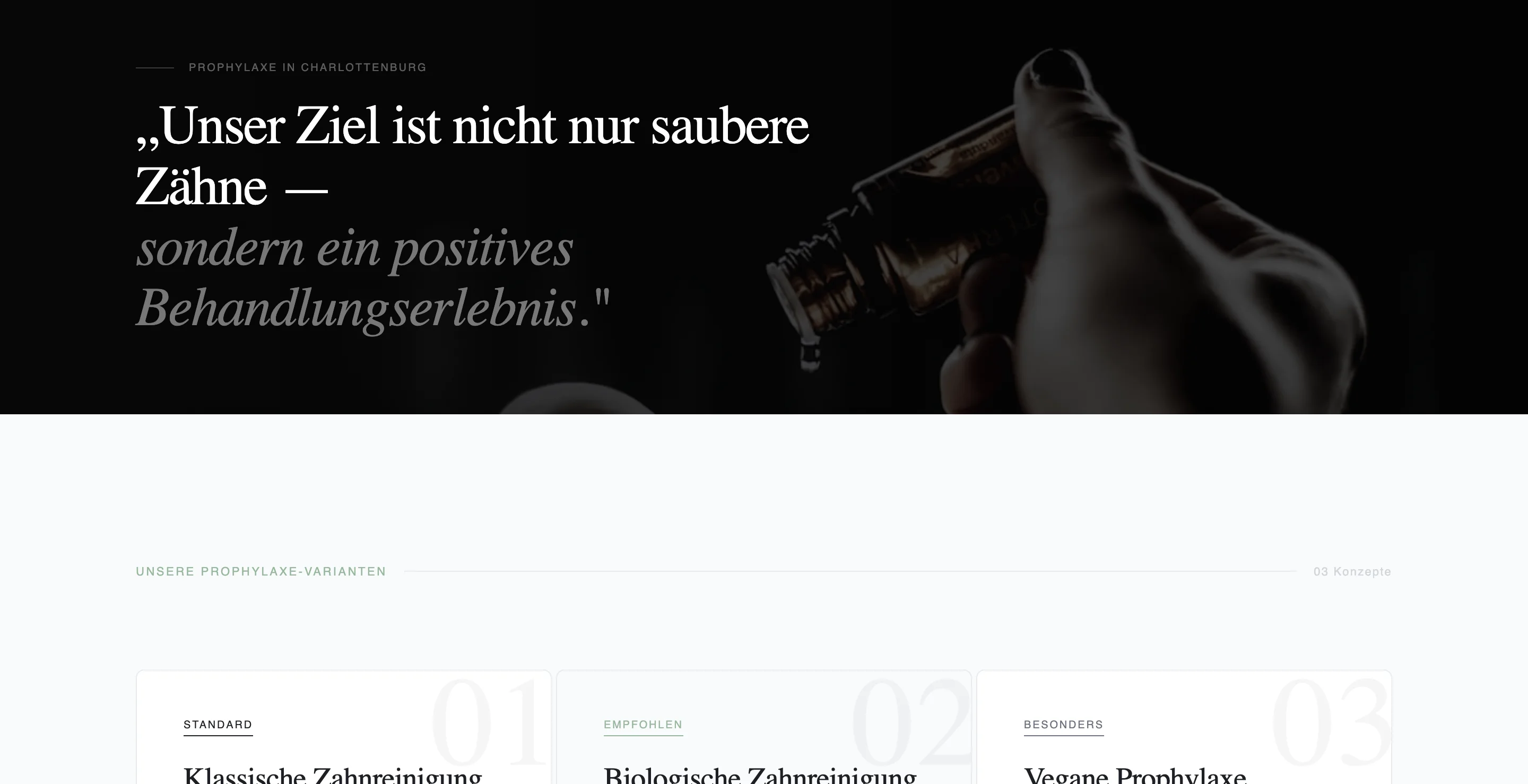 Illustrativer Interface-Screen zum Abschluss der Layout-Studie (Konzept)