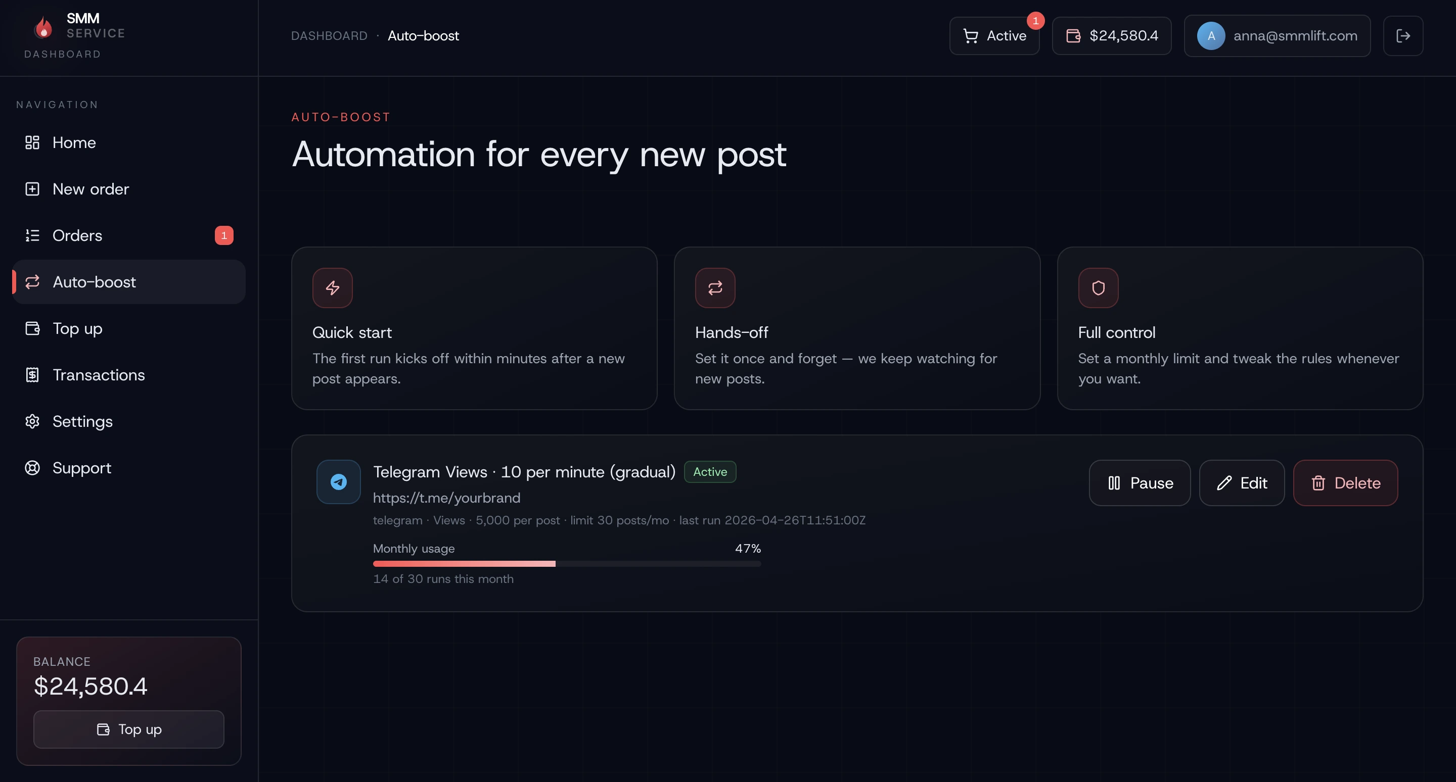 Creator marketing platform · screen 36
