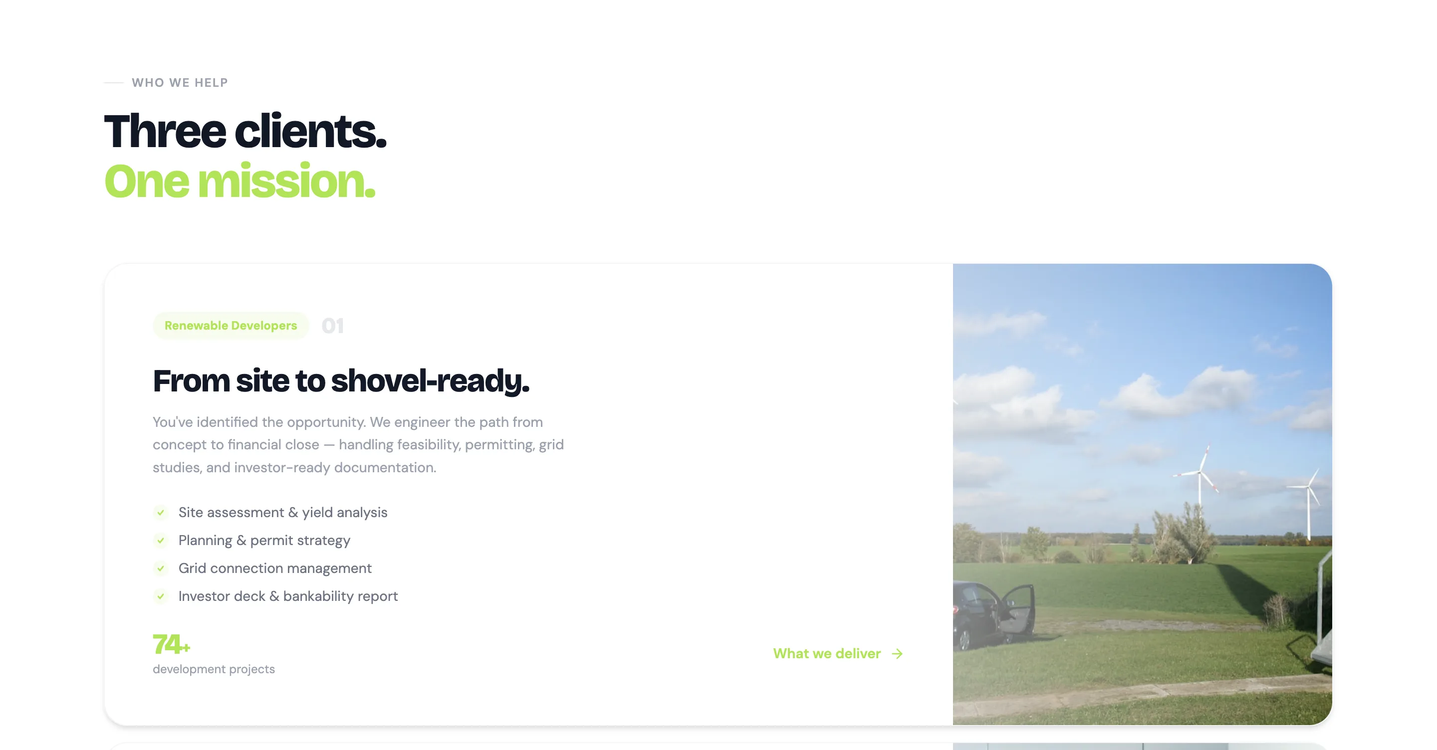 Renewable energy design system documentation